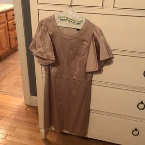 Banana Republic gold dress